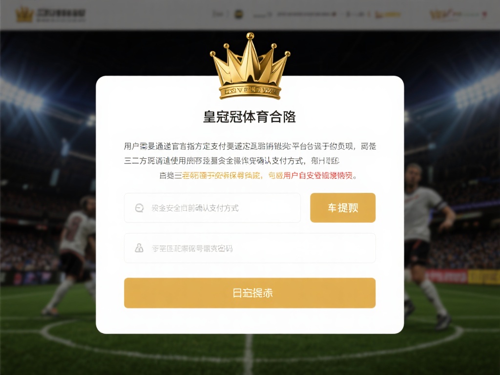 在资金管理方面，皇冠体育明确规定，用户需通过官方指